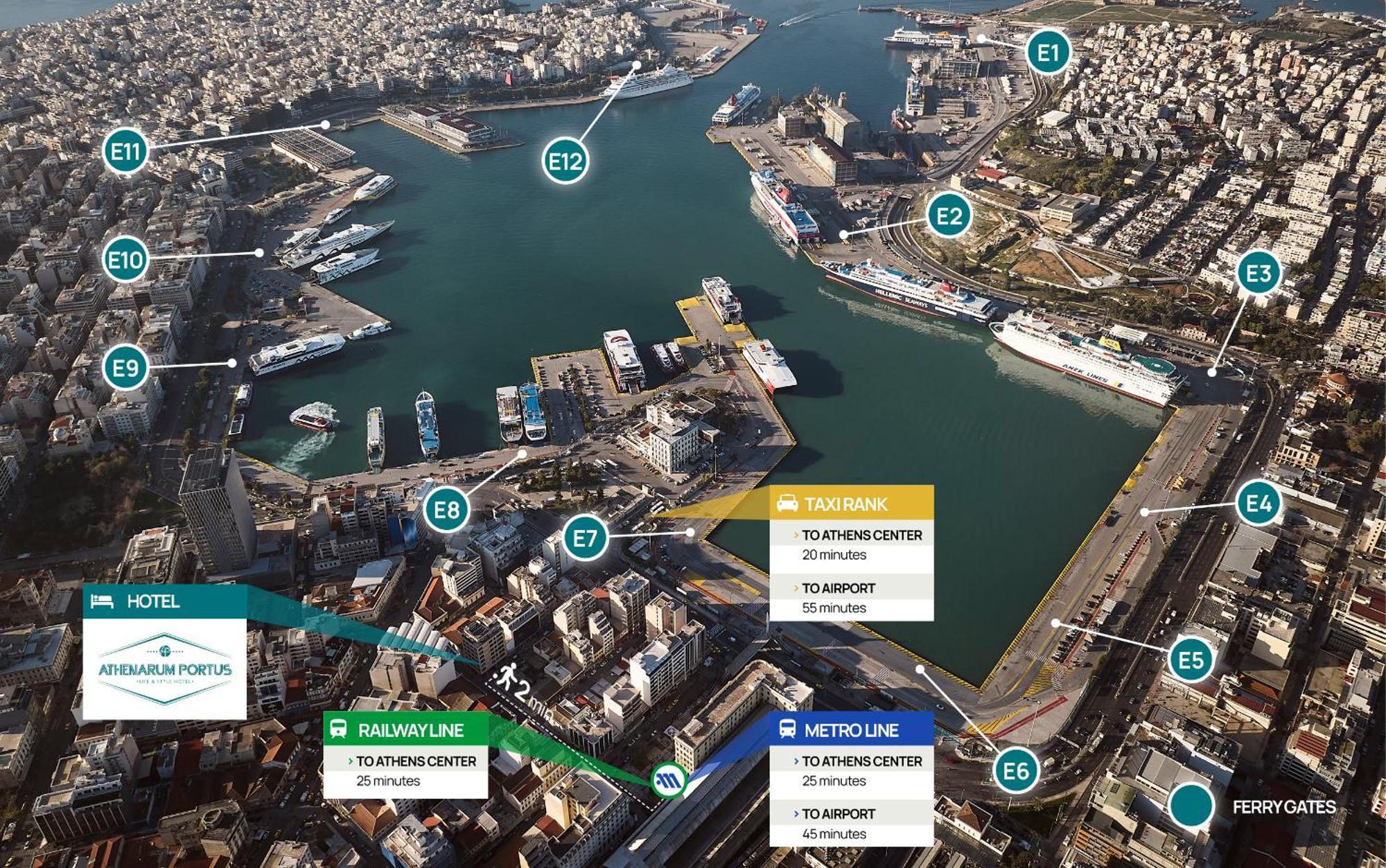 Athenarum Portus Life & Style Hotel Piraeus Buitenkant foto